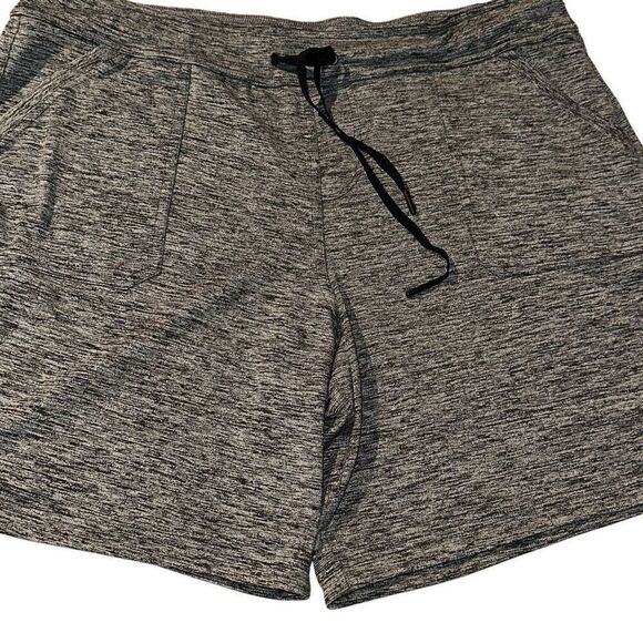 TG Tek Gear Gray Dry Tek Space Dye Drawstring Bermuda Athletic Shorts Ladies XL - Picture 1 of 11